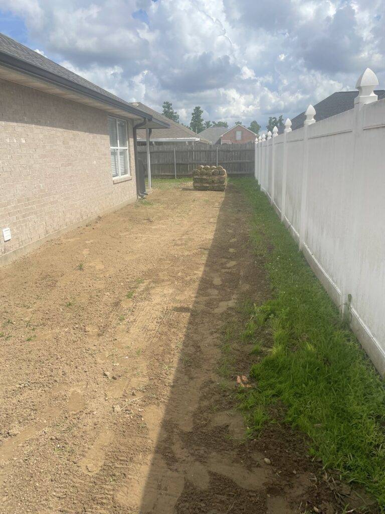 Sod grading and installation by Eric's Tidy Turf, LLC in the greater new orleans area