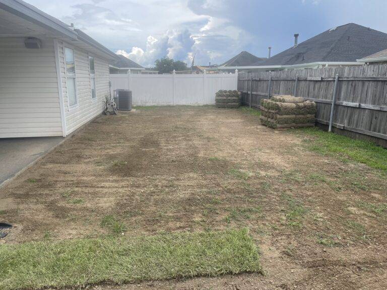 Sod grading and installation by Eric's Tidy Turf, LLC in the greater new orleans area