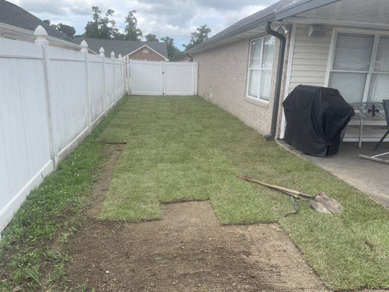 Sod grading and installation by Eric's Tidy Turf, LLC in the greater new orleans area