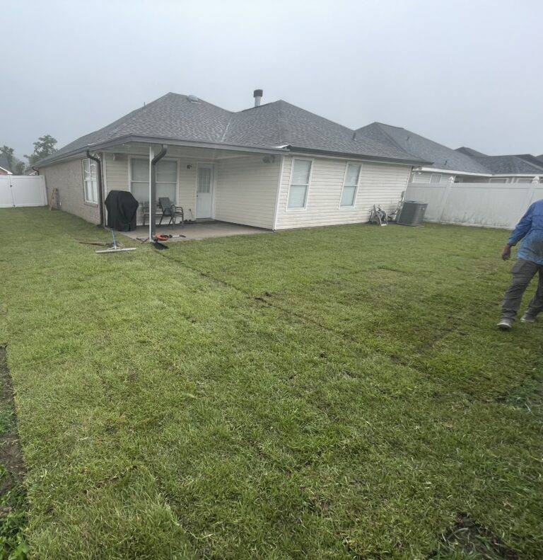 Sod grading and installation by Eric's Tidy Turf, LLC in the greater new orleans area