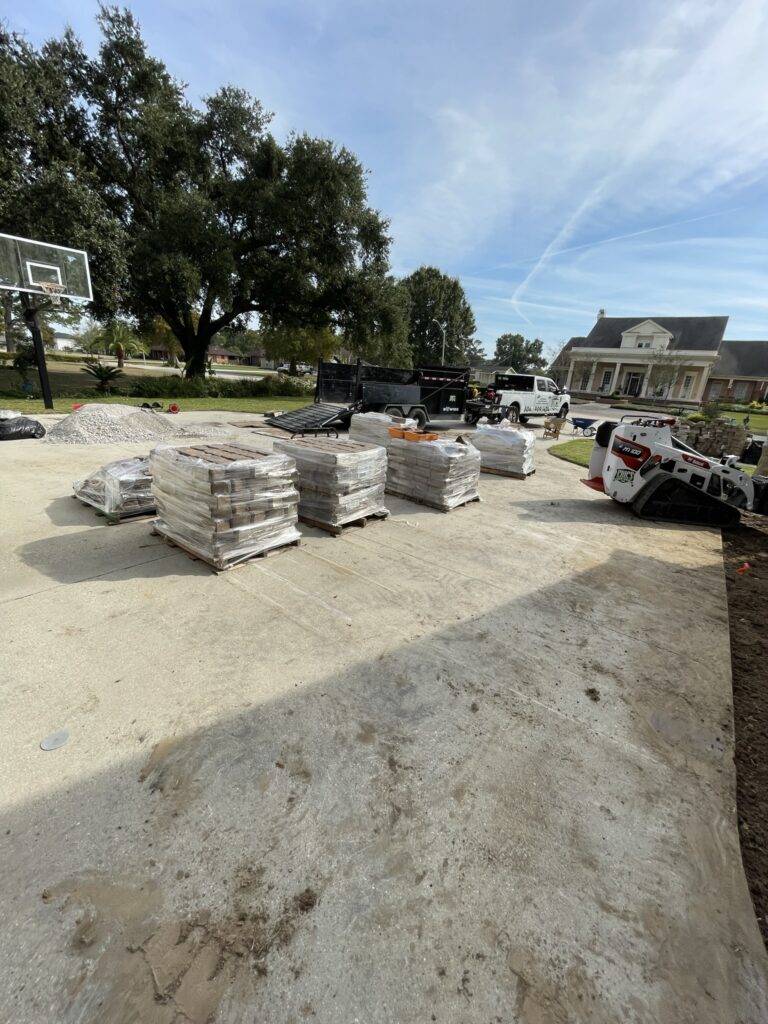 Planned and crafted hardscaping project for landscaping crafted by Eric's Tidy Turf, LLC