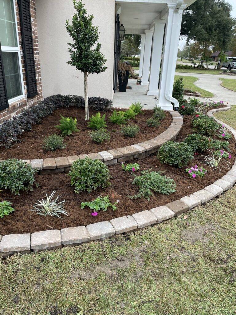 Planned and crafted hardscaping project for landscaping crafted by Eric's Tidy Turf, LLC