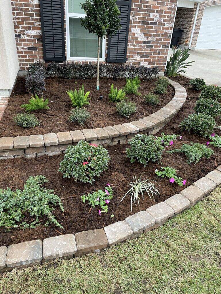 Planned and crafted hardscaping project for landscaping crafted by Eric's Tidy Turf, LLC