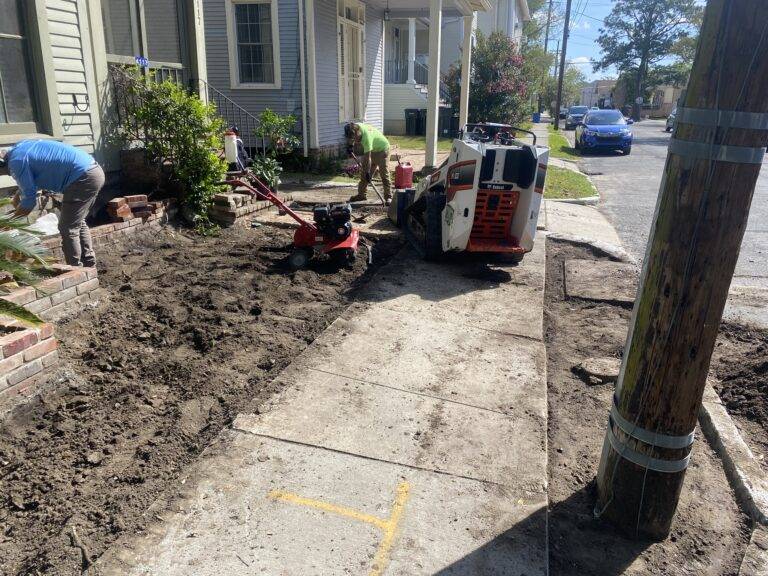 Beautify front yard landscaping install crafted by Eric's Tidy Turf, LLC