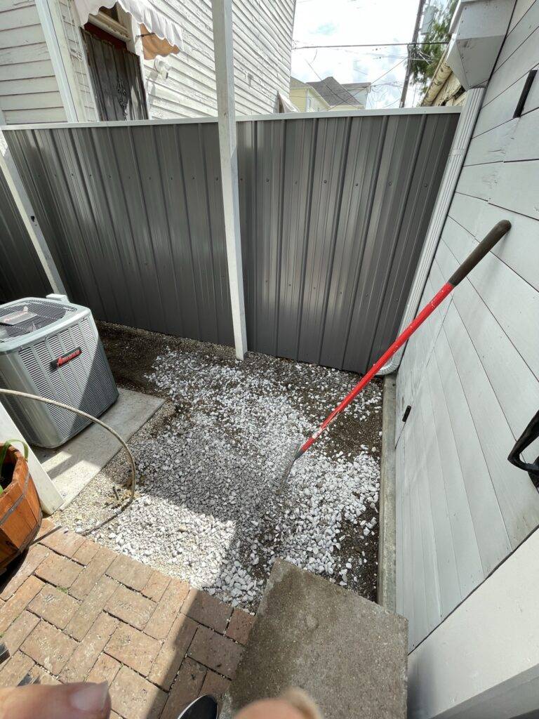 metal fencing installation by Eric's Tidy Turf, LLC in the greater new orleans area