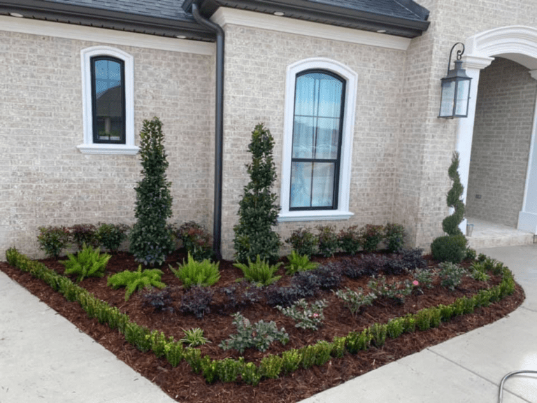 beautiful crafted landscaping project installed by Eric's Tidy Turf, LLC in the greater new orleans area