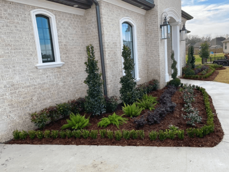 beautiful crafted landscaping project installed by Eric's Tidy Turf, LLC in the greater new orleans area