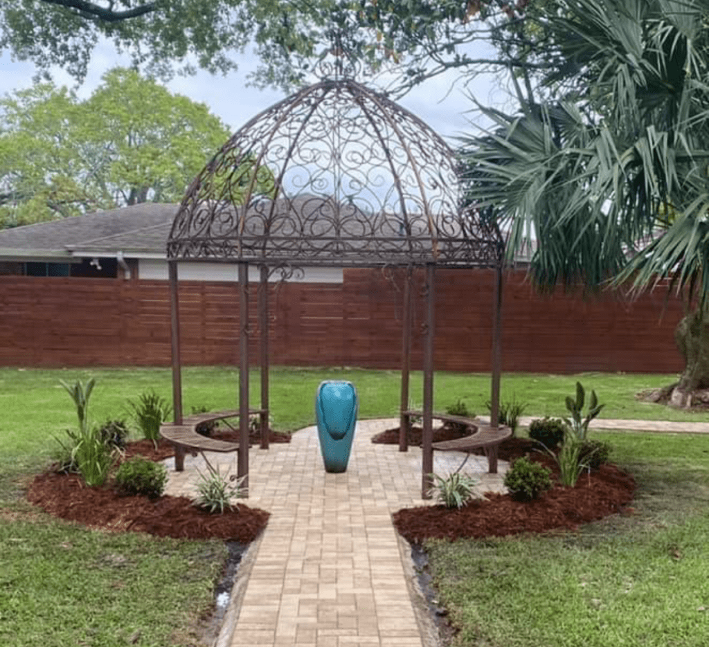 Pergolas crafted and installed by Eric's Tidy Turf, LLC in the greater new orleans area