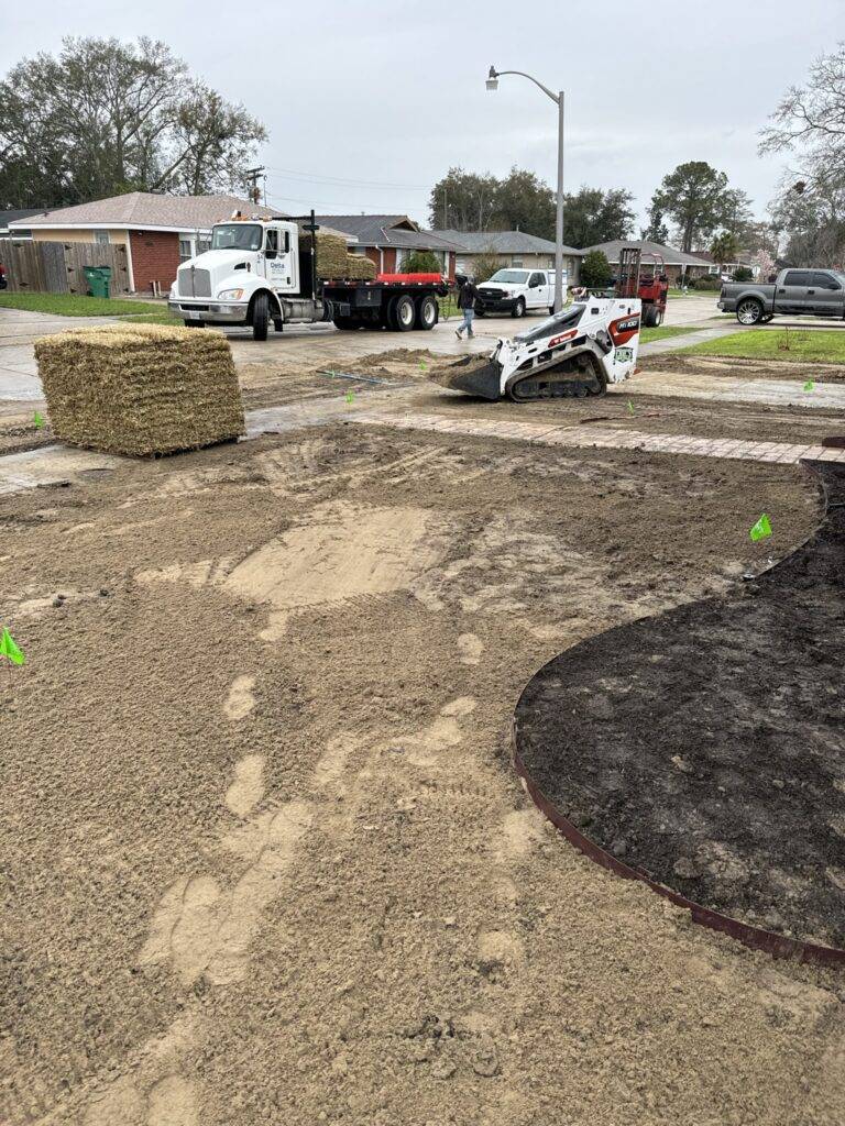 Sod grading and installation by Eric's Tidy Turf, LLC in the greater new orleans area