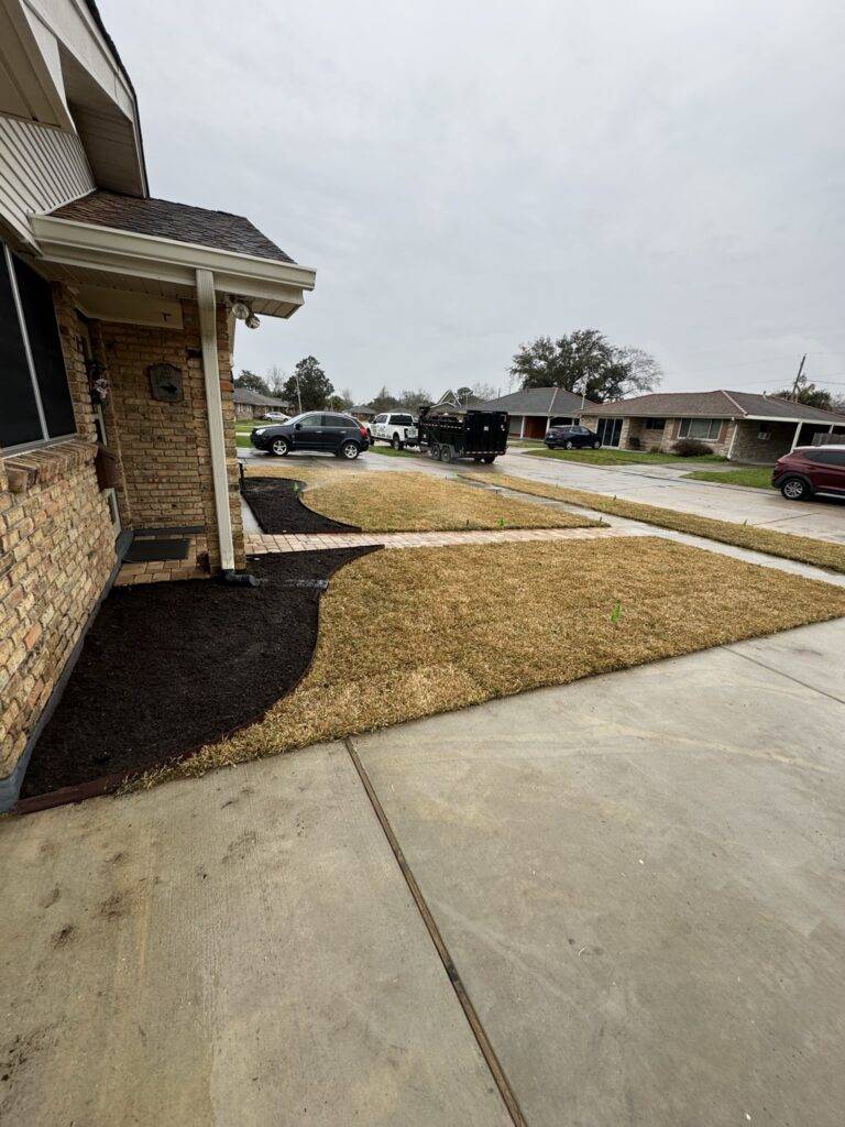 Sod grading and installation by Eric's Tidy Turf, LLC in the greater new orleans area