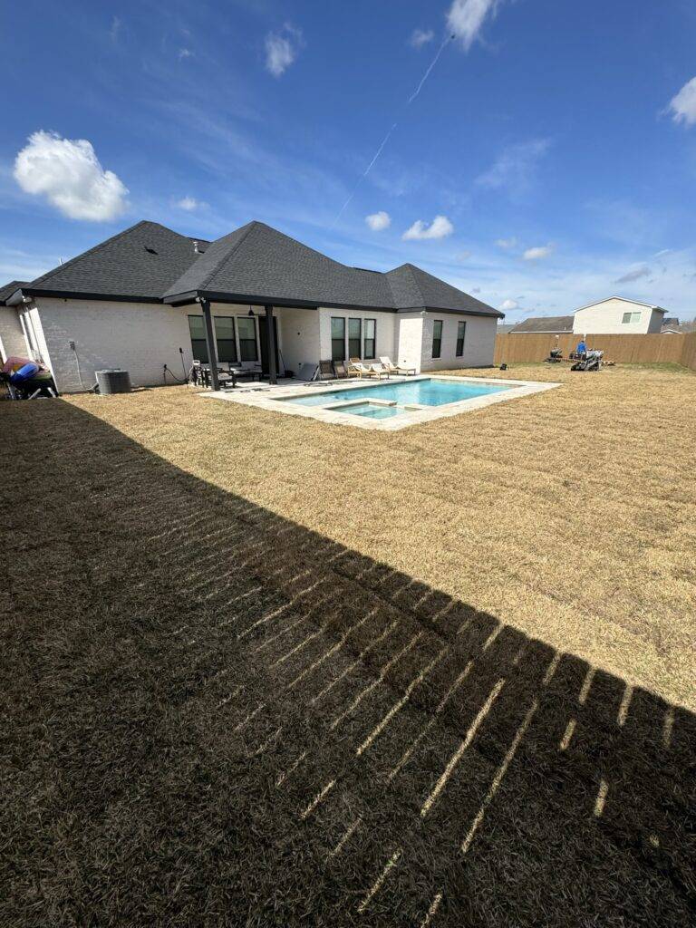 Sod grading and installation by Eric's Tidy Turf, LLC in the greater new orleans area