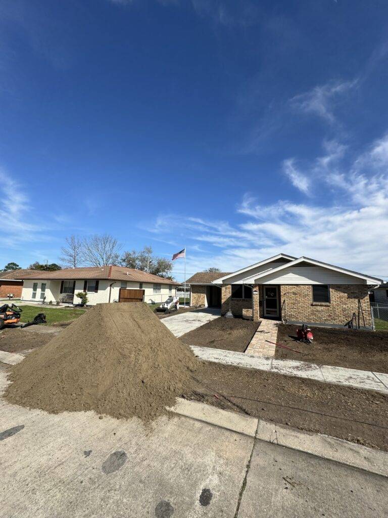 Sod grading and installation by Eric's Tidy Turf, LLC in the greater new orleans area