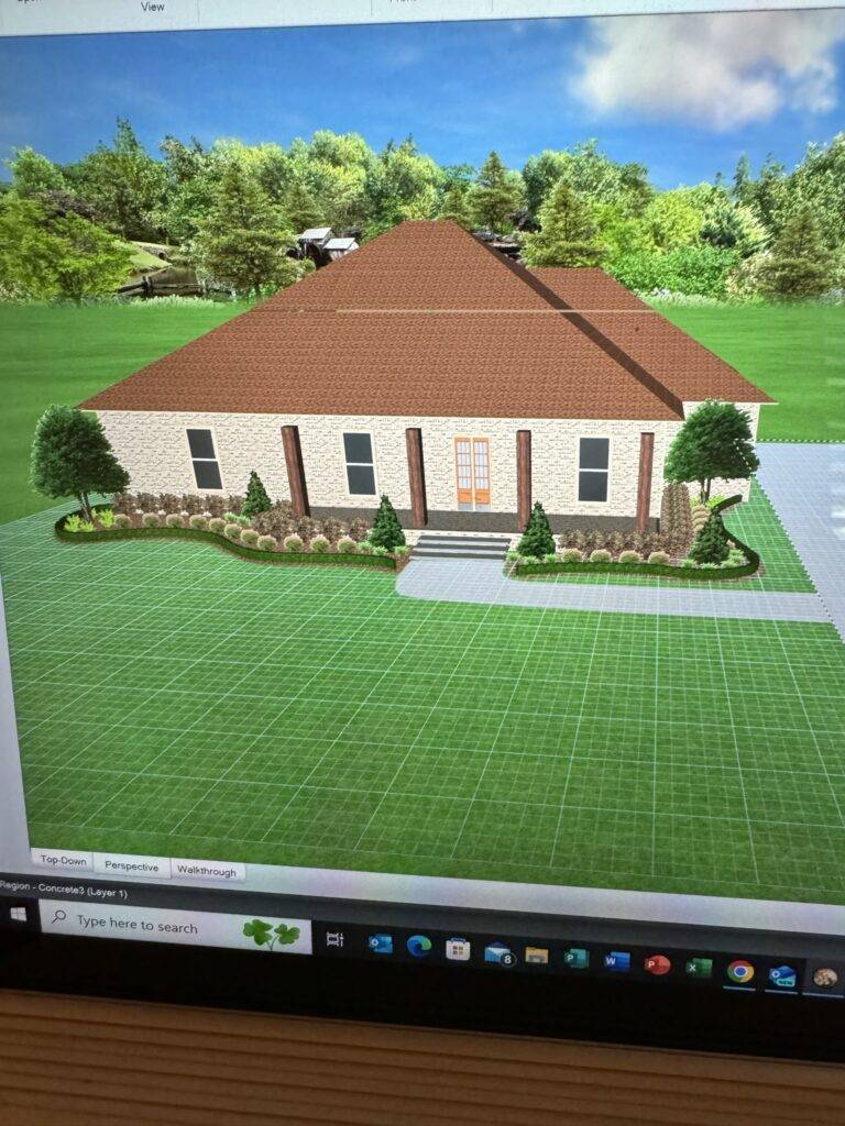 landscaping planning images created by Eric's Tidy Turf, LLC in the greater new orleans area