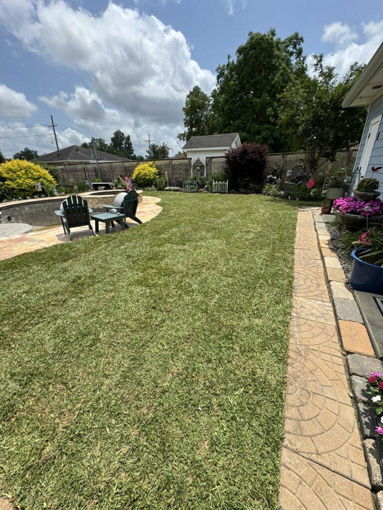 Sod grading and installation by Eric's Tidy Turf, LLC in the greater new orleans area