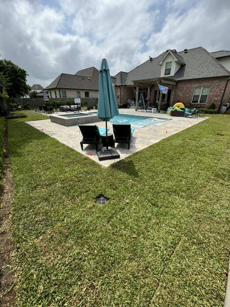 Sod grading and installation by Eric's Tidy Turf, LLC in the greater new orleans area