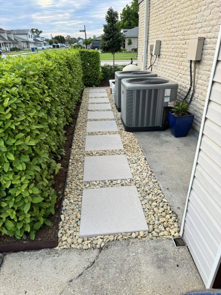 Pathways crafted and installed by Eric's Tidy Turf, LLC in the greater new orleans area