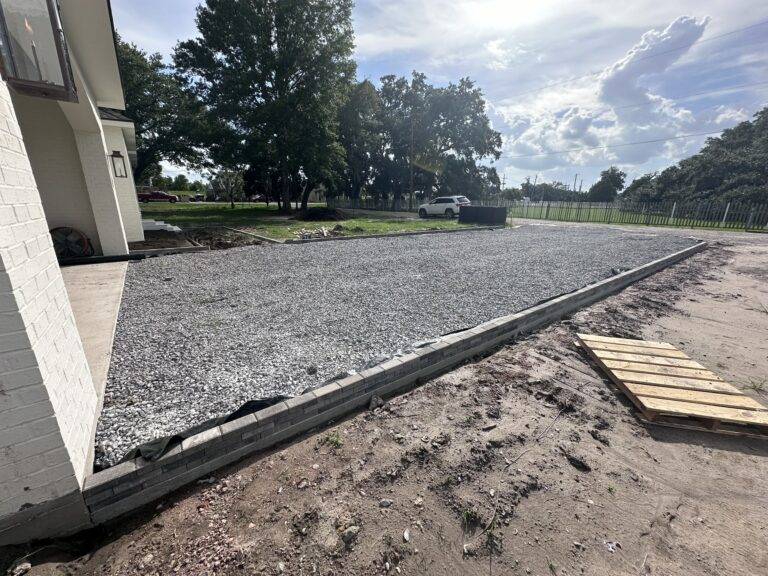 hardscaping installation by Eric's Tidy Turf, LLC in the greater new orleans area