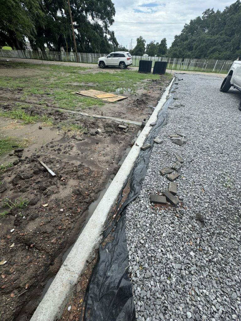 hardscaping installation by Eric's Tidy Turf, LLC in the greater new orleans area