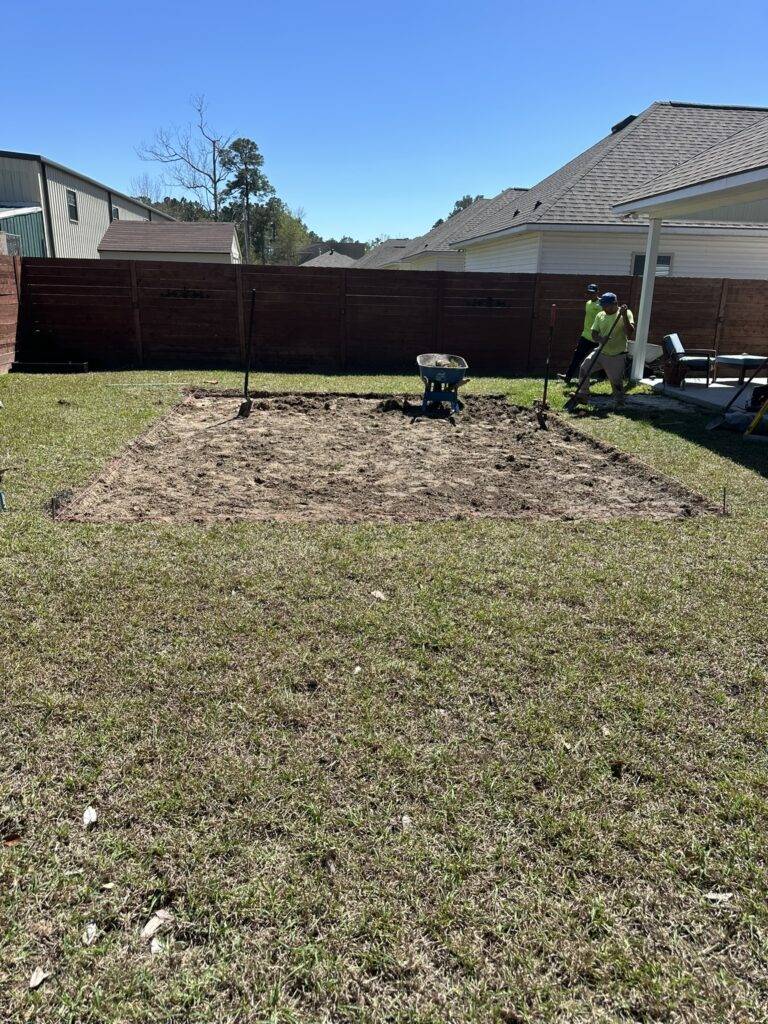 Paver pathway installation by Eric's Tidy Turf, LLC in the greater new orleans area