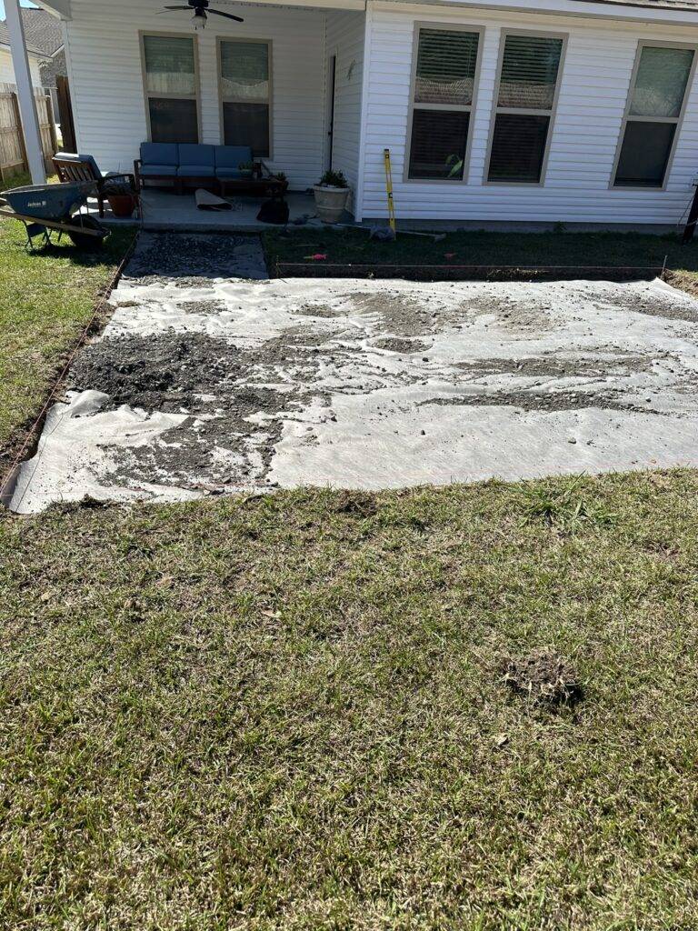 Paver pathway installation by Eric's Tidy Turf, LLC in the greater new orleans area