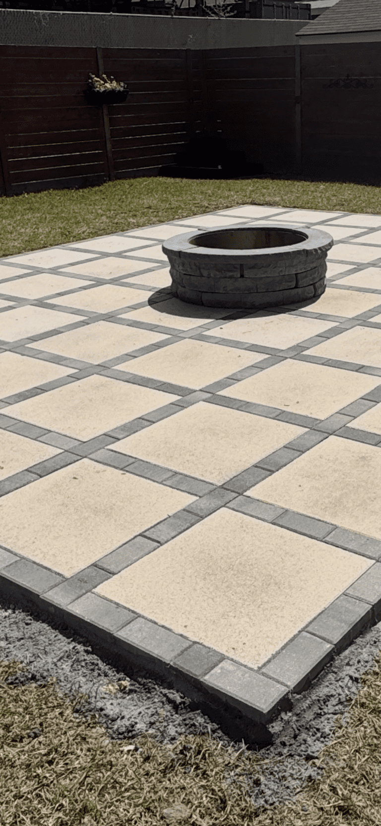 Paver pathway installation by Eric's Tidy Turf, LLC in the greater new orleans area