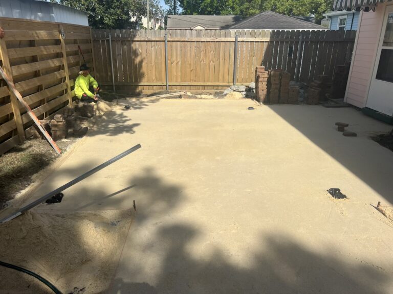 Paver pathway installation by Eric's Tidy Turf, LLC in the greater new orleans area