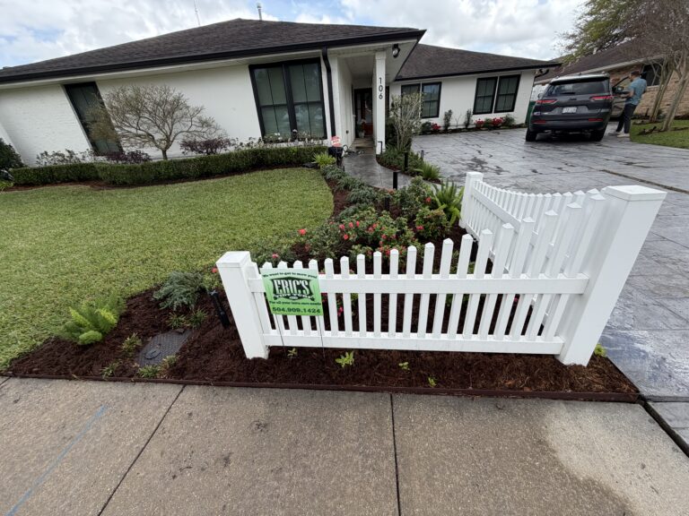 beautiful crafted landscaping project installed by Eric's Tidy Turf, LLC in the greater new orleans area